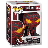Funko Pop! Spider-Man Miles Morales Game S.T.R.I.K.E. Suit Vinyl Figure #766 + Protector